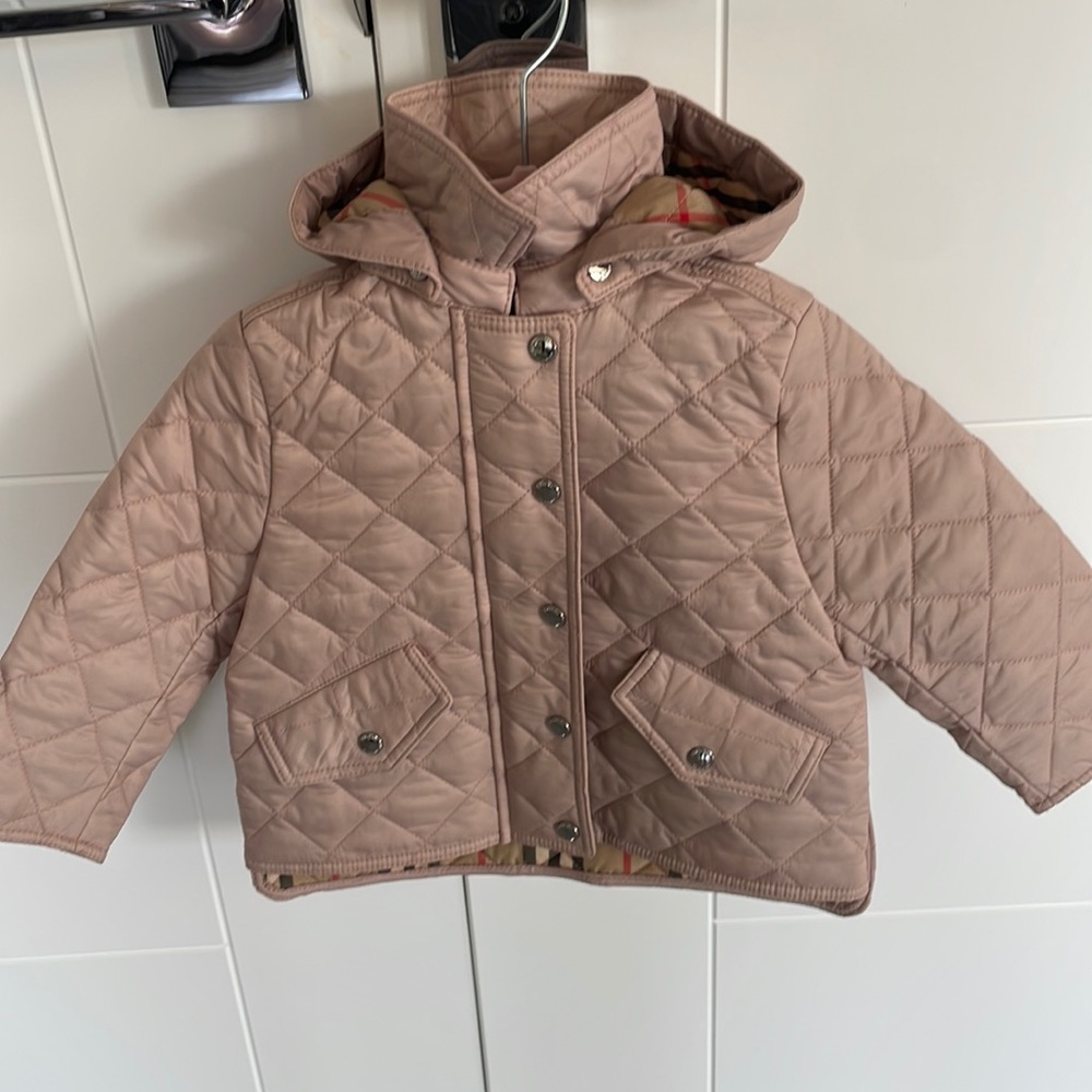 Burberry Pink Quilted Jacket